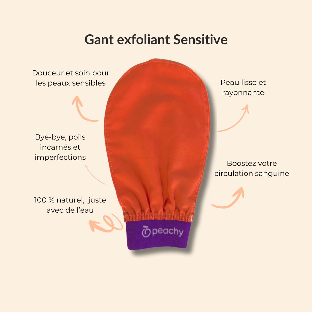 Peachy - Exfoliating gloves for soft and smooth skin