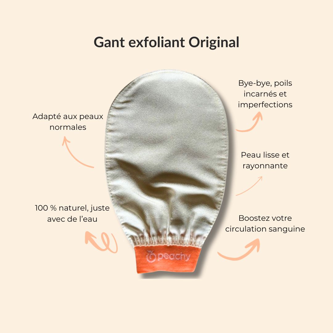 Peachy - Exfoliating gloves for soft and smooth skin