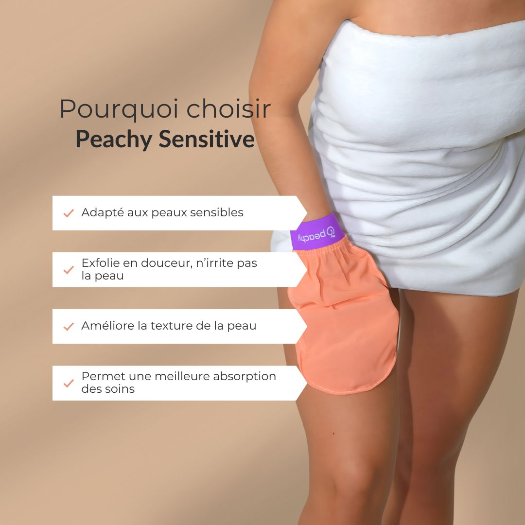 Peachy - Exfoliating gloves for soft and smooth skin