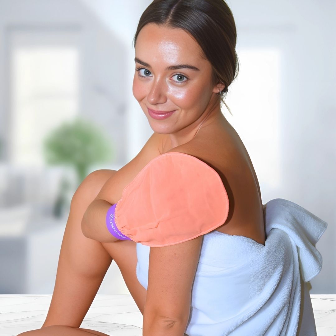 Peachy - Exfoliating gloves for soft and smooth skin
